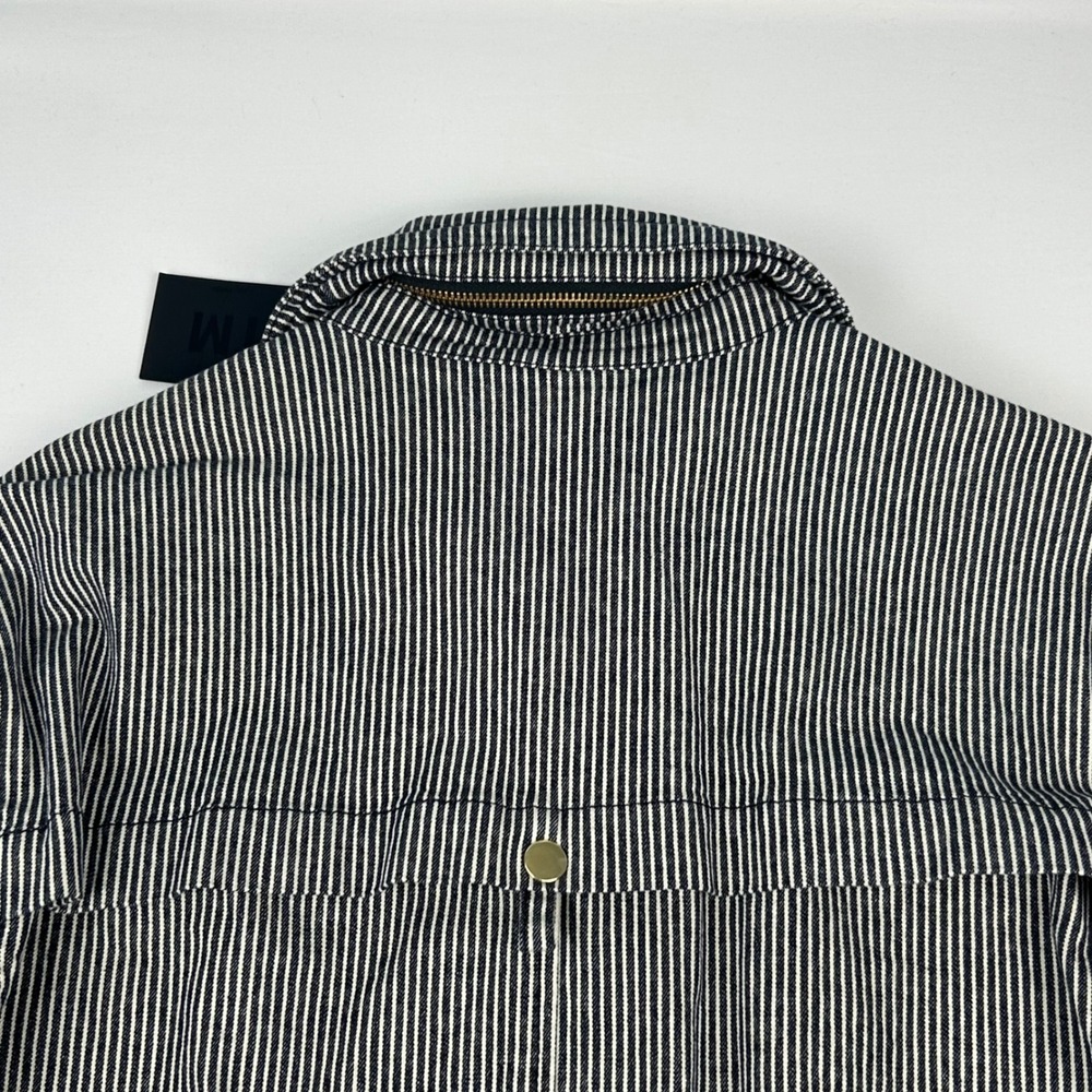 ATM Anthony Thomas Melillo Indigo White Stripe Field Jacket AW5880-MAQ Large NWT - Picture 16 of 16